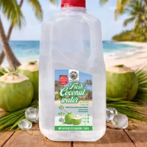 Island coco Frozen Fresh Coconut Water Half Gallon (64 ounces)